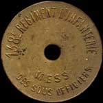 Jeton de 5 centimes du Mess des Sous-Officiers du 138e R�giment d'Infanterie - avers