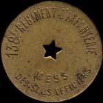 Jeton de 1 franc du Mess des Sous-Officiers du 138e R�giment d'Infanterie - avers