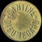 Jeton de 50 centimes de la Cantine Dieumegard du 144e R�giment d'Infanterie - avers