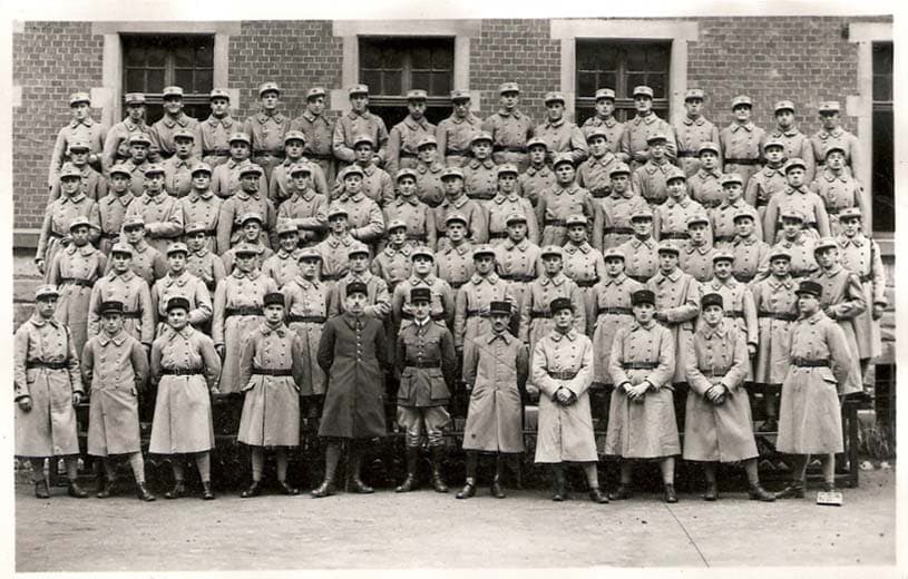 Metz - 151e r�giment d'Infanterie - Les Bleus et les Anciens en novembre 1931