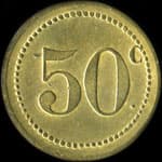 Jeton de 50 centimes du Mess des Sous-Officiers du 5e r�giment d'Infanterie - revers