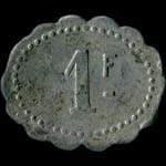 Jeton de 1 franc de la Cantine Thalen - 67e d'Infanterie � Compi�gne (60200 - Oise) - revers