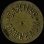 Jeton de 1 franc �mis par la Cantine Bruneaux du 30e Bataillon de Chasseurs � Pied - avers