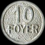 Jeton de 10 (francs) �mis par le Foyer du CEAS BLEM (Centre d'Essai des Armes Sp�ciales - Brigade de la L�gion Etrang�re Mobile) - revers