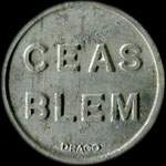 Jeton de 100 (francs) �mis par le Foyer du CEAS BLEM (Centre d'Essai des Armes Sp�ciales - Brigade de la L�gion Etrang�re Mobile) - avers