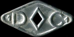 Jeton-prime de 1 franc �mis par D O C (Docks du Centre) - revers