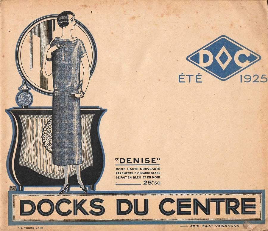 Publicité pour les Docks du Centre en 1925