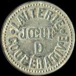 Jeton de D (Demi-Litre) �mis par la Laiterie Coop�rative - Joeuf (54240 - Meurthe-et-Moselle) - revers