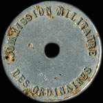 Jeton sans valeur indiqu�e �mis par l'Usine de Lannemezan - Commission Militaire des Ordinaires (65300 - Hautes-Pyr�n�es) - revers