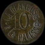 Jeton de 10 centimes �mis par La Glaneuse � La Palisse (03120 - Allier) - avers