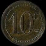 Jeton de 10 centimes émis par La Glaneuse à La Palisse (03120 - Allier) - revers