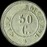 Jeton de 25 centimes �mis par le Caf� Roucayrol - Lespignan (34710 - H�rault) - revers