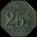 Jeton de 25 centimes �mis par La Populaire - Lespignan (34710 - H�rault) - revers