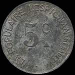 Jeton de 5 centimes �mis par La Populaire - Lespignan (34710 - H�rault) - avers