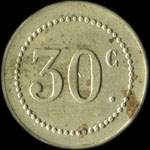 Jeton de 30 centimes �mis par la Brasserie Universelle � Lille (59000 - Nord) - revers