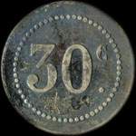 Jeton de 30 centimes �mis par la Brasserie Universelle � Lille (59000 - Nord) - revers
