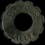 Jeton de 75 centimes �mis par Clamour � Lille (59000 - Nord) - avers