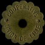 Jeton de 1 partage �mis par la Coop�rative Union de Lille (59000 - Nord) - avers