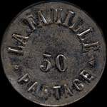 Jeton de 50 partage �mis par La Famille � Lille (59000 - Nord) - revers