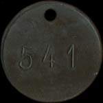 Jeton de 25 centimes �mis par G & N (Grimondez & Nuytten) � Lille (59000 - Nord) - revers