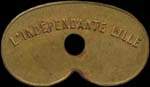 20 demi jeton �mis par L'Ind�pendante � Lille (59000 - Nord) - avers
