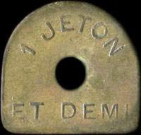1 jeton et demi �mis par L'Ind�pendante � Lille (59000 - Nord) - revers