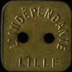 Jeton B�n�fice 5 �mis par L'Ind�pendante � Lille (59000 - Nord) - avers