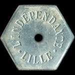 Jeton Echange �mis par L'Ind�pendante � Lille (59000 - Nord) - avers