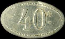 Jeton de 40 centimes �mis par "Lilliana" � Lille (59000 - Nord) - revers