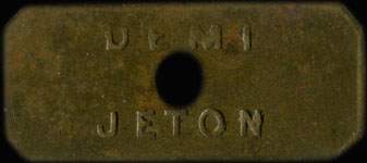 Demi jeton �mis par L'Ind�pendante � Lille (59000 - Nord) - revers