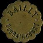 Jeton de 5 centimes émis par Bailly Gouraincourt à Longwy (54400 - Meurthe-et-Moselle) - avers