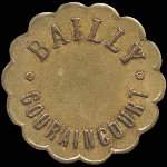Jeton de 10 centimes émis par Bailly Gouraincourt à Longwy (54400 - Meurthe-et-Moselle) - avers