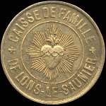 Jeton de 5 centimes �mis par la Caisse de Famille - Economat Saint-D�sir� � Lons-le-Saulnier (39000 - Jura) - avers