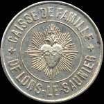 Jeton de 1 franc �mis par la Caisse de Famille - Economat Saint-D�sir� � Lons-le-Saulnier (39000 - Jura) - avers