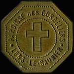 Jeton de 10 centimes �mis par la Paroisse des Cordeliers � Lons-le-Saulnier (39000 - Jura) - avers