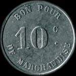Jeton de 10 centimes �mis par la Soci�t� Coop�rative U.C.L. � Lorient (56100 - Morbihan) - revers
