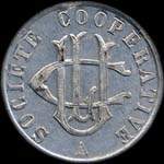 Jeton de 5 centimes �mis par la Soci�t� Coop�rative U.C.L. � Lorient (56100 - Morbihan) - avers