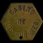 Jeton de 40 centimes �mis par le Casino de Luc-sur-Mer (14530 - Calvados) - revers