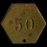 Jeton de 40 centimes �mis par le Casino de Luc-sur-Mer (14530 - Calvados) - revers