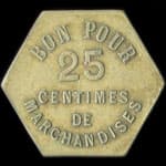 Jeton de 25 centimes �mis par Joseph Vecchini - Bien faire et laisser dire - � Luri (20228 - Haute-Corse) - revers