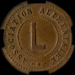 Jeton Association Alimentaire du 3�me Arrondissement - L (l�gumes) - Lyon (69000 - Rh�ne) - avers