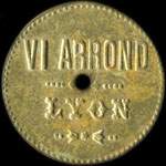 Jeton Association Alimentaire VI Arrond. Lyon - D (dessert) - Lyon (69000 - Rh�ne) - avers