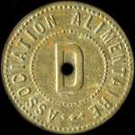 Jeton Association Alimentaire VI Arrond. Lyon - D (dessert) - Lyon (69000 - Rh�ne) - revers