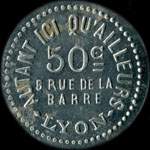 Jeton Autant Ici qu'Ailleurs - 5 Rue de la Barre - 50 centimes - Lyon (69000 - Rh�ne) - avers