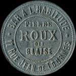 Jeton Bar � l'Habitude - P.Roux dit Blaise - 10 centimes - Lyon (69000 - Rh�ne) - avers