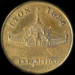 Jeton Bar Barre - 1 Quai Charit� - Lyon 1894 Exposition - D�gustations - 10 centimes - Lyon (69000 - Rh�ne) - avers