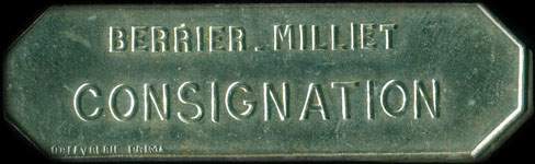 Jeton Berrier-Milliet - Consignation - Lyon (69000 - Rh�ne) - avers