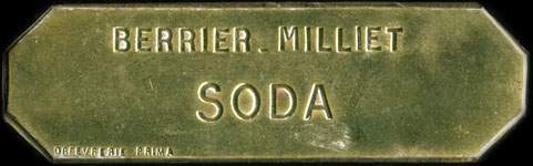 Jeton Berrier-Milliet - Soda - Lyon (69000 - Rh�ne) - avers