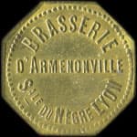 Jeton Brasserie d'Armenonville - Succursale du N�gre - Sans valeur indiqu�e - Lyon (69000 - Rh�ne) - avers
