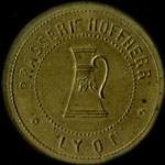 Jeton Brasserie Hoffherr - 5 centimes - Lyon (69000 - Rh�ne) - avers